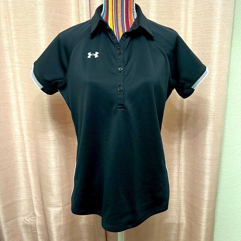 Black Under Armour Golf Shirt